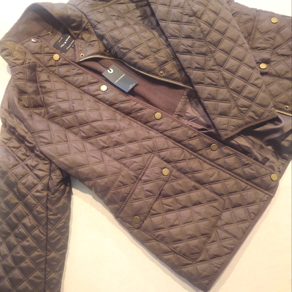 NWt ☘Lucky Brand Barn•Coat~ Khaki-Olive Green~ Size: XL